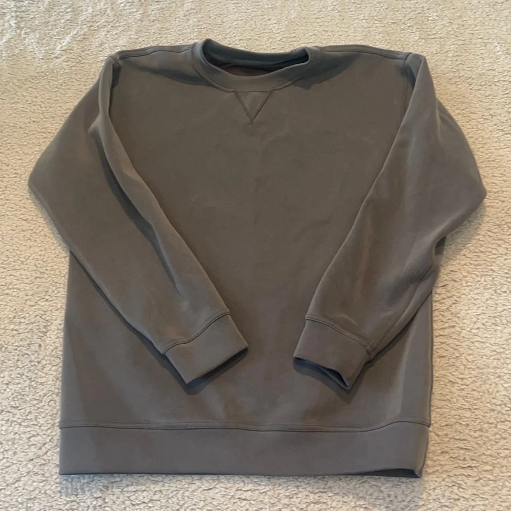 Lululemon All Yours Crew *Sandwash Graphite Grey size M